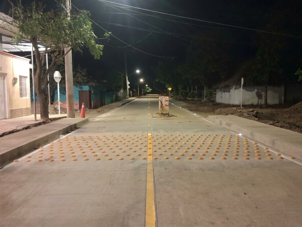 Estoperoles instalados en la vía